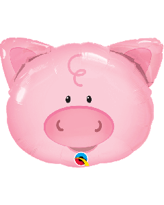 30" Playful Pig SuperShape Foil Balloon Qualatex