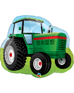 34" Green Tractor SuperShape Foil Balloon Qualatex