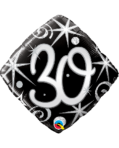 18" FOIL DIAMOND 30 ELEGANT SPARKLES & SWIRLS - 30007/1
