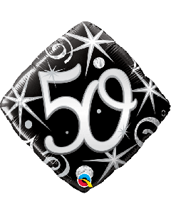 18" FOIL DIAMOND 50 ELEGANT SPARKLES & SWIRLS - 30017/1