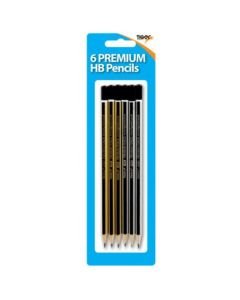 HB Premium Pencils Blister Pk6 Tiger