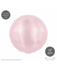 18" Baby Pink Metallic Round Foil Balloon Eurowrap