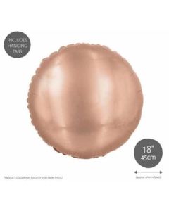 18" Rose Gold Metallic Round Foil Balloon Eurowrap