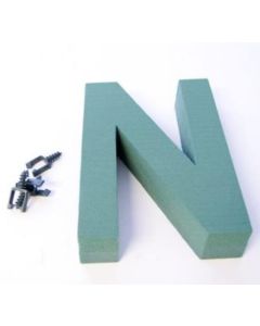 12" Letter N Foam Backed Frame