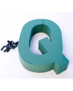 12" Letter Q Foam Backed Frame