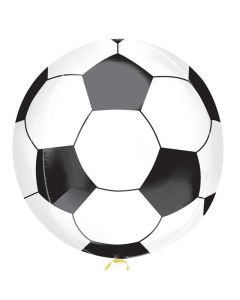 15" Black & White Football Orbz Foil Anagram