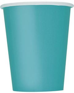 Caribbean Teal 9oz Cups 14pk Unique