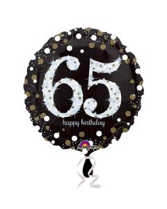 SD-C SPARKLING BIRTHDAY 65 FOIL BALLOON - 3213301/1