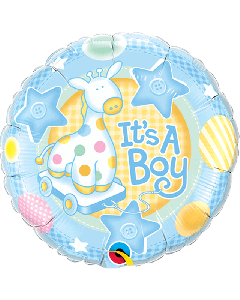 9" It'S A Boy Foil Unpackaged