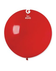 31" Red Latex Balloons Single Pk1 #045 Gemar