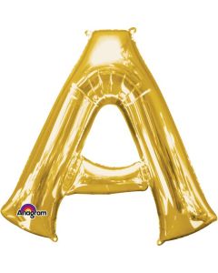 16" FOIL 'A' GOLD BALLOON - 3301211/1