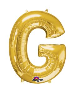 16" Gold Letter G Air-Fill Foil Anagram