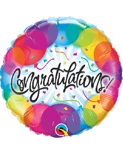 18" Foil Round Congratulations Balloons