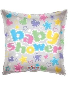 9" Baby Shower Clear View - Flat Kaleidoscope
