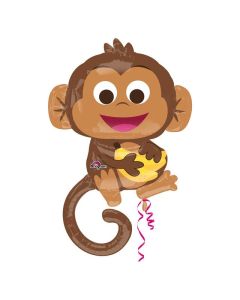 SUPER SHAPE HAPPY MONKEY FOIL BALLOON - 3457301/1