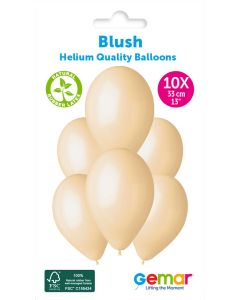 13" Blush Latex Balloons Pk10 #069 Gemar UK