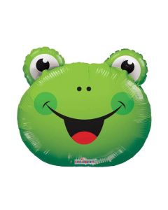 14" Frog Air-Fill Foil Balloon Unpackaged Kaleidoscope