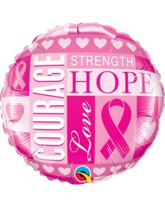 18" Breast Cancer Inspirations Foil Balloon Qualatex