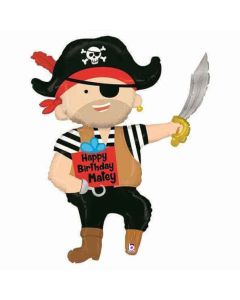 44" Foil Balloon Pirate Birthday Foil Grabo