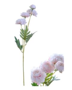 Flowerstem 4 Zinnias Light Pink