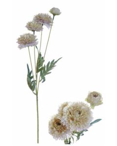 Flowerstem 4 Zinnias Beige