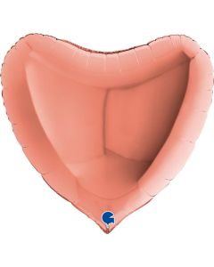 36" Rose Gold Heart Foil Balloon Grabo