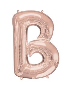 34" Rose Gold Letter B Foil Anagram