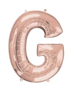 34" Rose Gold Letter G Foil Anagram