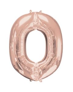 34" Rose Gold Letter O Foil Anagram