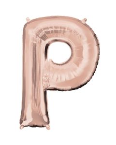 34" Rose Gold Letter P Foil Anagram