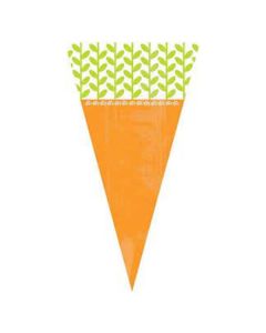 Carrot Cone Bags With Twist Ties 15pk
