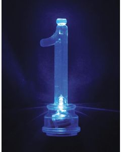 FLASHING CANDLE HOLDER WITH BIRTHDAY CANDLE 1 - 37531/1