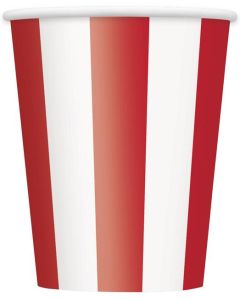Red Stripe 12oz Cups 6pk Unique