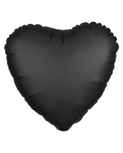 SD-H SATIN ONYX HEART FOIL BALLOON - 3803501/1