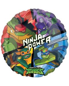 18" Rise of the TMNT Round Foil Balloon Anagram