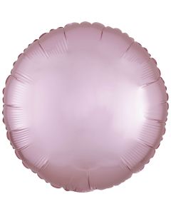 18" Pastel Pink Satin Luxe Round Foil Balloon Unpackaged Anagram