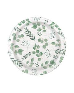 9" Botanical Plates Pk8