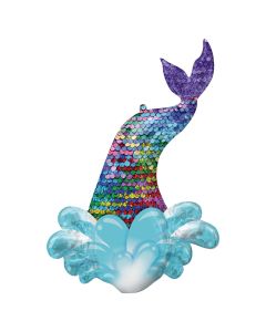 39" Mermaid Sequin Tail SuperShape Foil Balloon Anagram