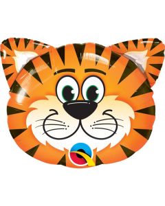 14" Tiger Air-Fill Foil Balloon Unpackaged Qualatex