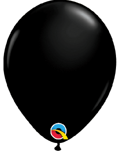5" Round Onyx Black Pk100 Qualatex Plain Latex Balloon - 43548/1