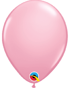 5" Round Pink Pk100 Qualatex Plain Latex Balloon - 43575/1