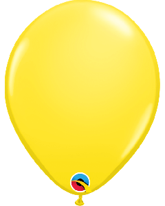 11" Round Yellow Pk100 Qualatex Plain Latex Balloon - 43804/1