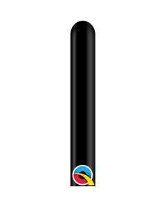 160Q Onyx Black Pk100 Qualatex Plain Latex Balloon - 43907/1