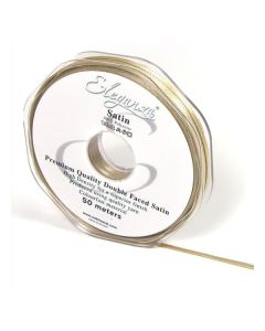 3mmx50m Taupe Satin Ribbon Oaktree