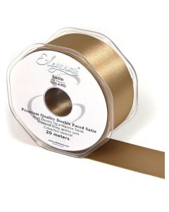 38mmx20m Mocha Satin Ribbon Oaktree