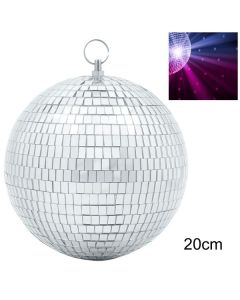 20cm Silver Mirrored Disco Ball