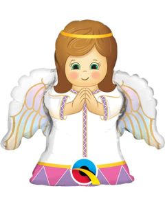 14" Angel Girl Air-Fill Foil Balloon Unpackaged Qualatex
