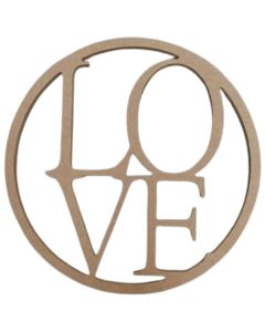 Love Square Sign 40cm MDF Prop (Hayden's Pop And Prop Shop)