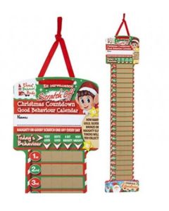 Elf Scratch Off Countdown Advent Calendar Pk24