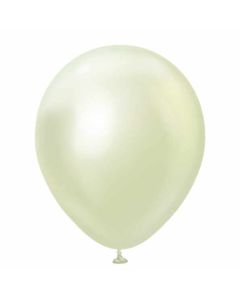 5" Mirror Green Gold 100ct Balloons